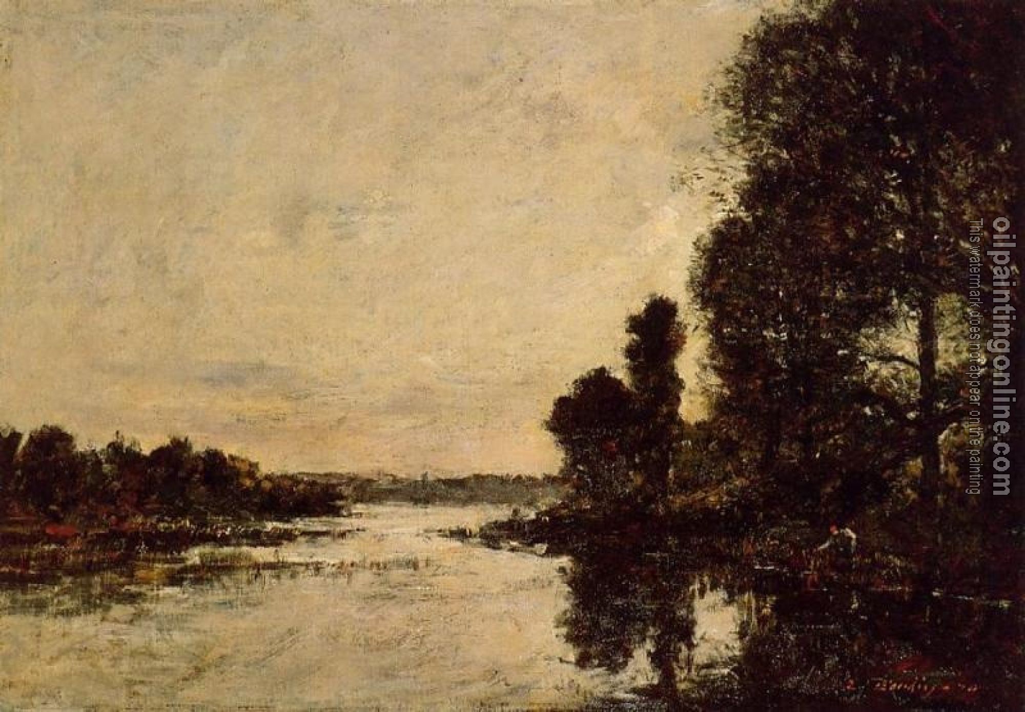 Boudin, Eugene - Le bras de mar de Karoulle, Hopital Camfrout